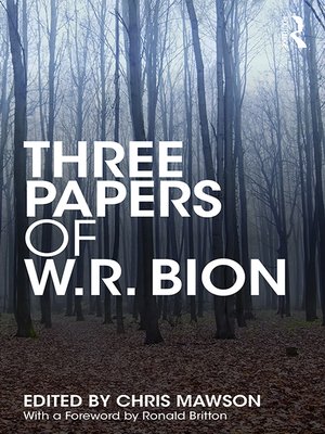 cover image of Three Papers of W.R. Bion